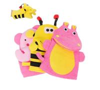 OFFIGAM 3pezzi Guanto Da Bagno Per Ragazzo Ragazza Spugna Doccia Con Loofah Pulizia Delicata e Schiumosa Adatto Per Ragazzo Ragazza e Ragazzo Ragazza Divertente e Rilassante Durante