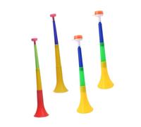 OFFIGAM 4 Pezzi Corno Corno Calcio Tromba Giocattolo Corno Calcio Competizione Corno Da Tifo Corno Megafono Corno Ad Aria Corno Da Soffio Tromba Musica Giocattolo Gioco