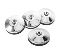 OFFIGAM 4 Pezzi Piedini Isolanti per Altoparlanti e Subwoofer in Lega Supporto Stabile e Ammortizzatore in Eva per Audio Domestico e Studi Professionali