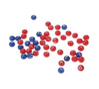 OFFIGAM 49pezzi Palline Da Gioco Plastica Per Bingo e Lotterie Palline Numerate Colorate Per Feste e Giochi Di Società Materiale Resistente e Sicuro Divertimento Garantito Per Adulti