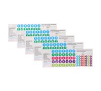 OFFIGAM 5 Pezzi Adesivi per Flauto di Pan e Panpipes, Etichette Note Musicali in Carta Pvc, per 18/, Fit, per Principianti, Aule di Musica e Spettacoli All'aperto
