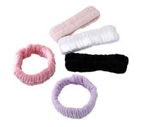 OFFIGAM 5 pezzi Fasce per Lavaggio Vari Colori Elastico e per Spa e Mantiene Ordine Durante La e Trattamento