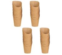 OFFIGAM 50 pezzi Bicchierini Kraft per Snack Contenitori Versatili per Patatine Fritte Dolci e Finger Food Porta Snack Usa e Getta per Feste e Takeaway