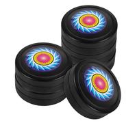 OFFIGAM 6 Palle da Hockey Pucks per Allenamento Indoor e Outdoor Ricreativo per Adulti Sviluppo delle Abilità e Divertimento Sportivo Nero