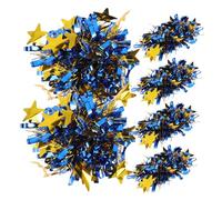 OFFIGAM 6 Pompoms Cheerleading Colorati con per Danza e Sport Fiori Mano per e Riutilizzabili e Leggeri per Eventi Sportivi