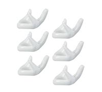 OFFIGAM 6pezzi Accessori Per Esposizione Ocarina Porta Base in Ceramica Porta Forma Di Mano Flauto Ocarina Decorazioni in Ceramica Per Bianco