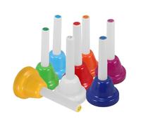 OFFIGAM 8pezzi Campane Musicali Colorate Strumento Didattico Per Ragazzo Ragazza Set Di Note Diatoniche Per Scuole Festività e Insegnamento Musicale Sicuro e Divertente Per Tutte Le Età
