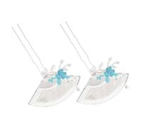 OFFIGAM Bacchette Per Con Fiori Giapponesi Forcina Per Da Sposa in Metallo Con Nappa Supporti Per Chignon Cinesi Pettine Per Per Donne Lunghi Semplicemente