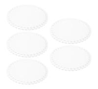 OFFIGAM Base Tonda in Acrilico Trasparente 15 Cm per Uncinetto, Set 5 Pezzi per Modellatore Fai da Te di Borse Artigianali, Fondo Resistente per Progetti Creativi di Tessitura e Maglieria