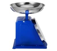 OFFIGAM Bilancia Meccanica da Cucina Vintage in Acciaio Inox con Quadrante Ampio e Infrangibile, Ciotola Rimovibile da 10 Kg, Bilancia Multifunzionale per Cottura, Preparazione Pasti