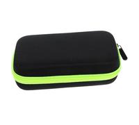 OFFIGAM Borsa Porta Rasoio in Eva Rigida Contenitore Da Viaggio Tasca in Rete Per Accessori Cerniera Verde