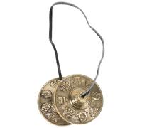 OFFIGAM Campanello Percussione in Rame Pieno, Strumento Creativo Facile da Trasportare per Meditazione e Forniture Religiose, per Yoga e Mindfulness