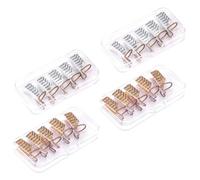 OFFIGAM Cartine per Unghie in Alluminio 20 Pezzi Riutilizzabili e Regolabili per Nail Art e Protezione Punta Unghie per Manicure Fai da Te e Saloni