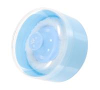 OFFIGAM Contenitore per Talco con Piumino Soffice in Plastica Blu per Uso Domestico Dopo Bagno, Set 2 Pezzi Facile da Usare una Mano per Ragazzo Ragazza