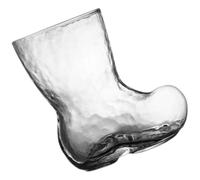 OFFIGAM Coppa di Vino a Forma di Stivale 380ml in Vetro Trasparente Grande per Feste e Decorazioni Tavola Natale