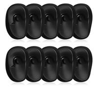 OFFIGAM Copriorecchie la Colorazione dei Chioma 10 Pezzi Protezioni Auricolari in Plastica Lavabili Riutilizzabili Taglia Unica per Salone e Uso Professionale