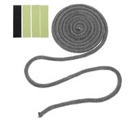 OFFIGAM Corda per Porta Stufa in Fibra di Vetro Resistente al Fuoco, Multifunzionale e Sigillante per Caminetto e Caldaia, 1 Rotolo per Guarnizione Sostitutiva