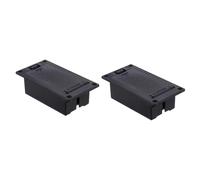 OFFIGAM Custodia per Vano Batteria 9v per Pickup per Chitarra Attiva e Basso, 2 Pezzi in Plastico e Metallo Design Compatto e Installazione Piatta