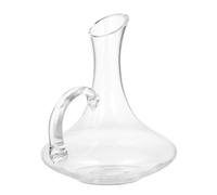 OFFIGAM Decanter Distributore di Bevande con Manico e Incisione Arrotondata in Vetro per per Feste e Arredamento Bar