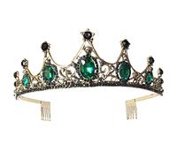 OFFIGAM di pettine per di strass spettacolo di ballo di fine anno Crown della sirena hair charms hair jewelry coroncina sposa della sposa per la sposa Green