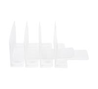 OFFIGAM Divisori per Frigorifero in Plastica 4 Pezzi, Separatori per Cassettiere Regolabili, Organizer Bianco per Spazio Cucina e Conservazione Alimenti