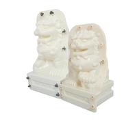 OFFIGAM Felini Trasportare e Stampo per Plastico di Statue in Bianco Cinesi Colore Facile Design Tradizionale Asiatico Casuale da Decorazioni da Ufficio e Scrivania