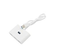 OFFIGAM Hub USB 3.0 a 4 Porte con Alimentazione Dc 5v Adattatore Splitter USB Compatibile con Sistemi Operativi Linux e Altri per Laptop e PC Portatile Bianco