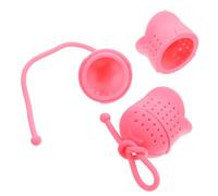 OFFIGAM Infusore per Tè in Silicone a Forma di Fiore di Rosa 2 Pezzi, Filtro per Tè Sfuso per Migliorare il Gusto, per Uffici e Feste