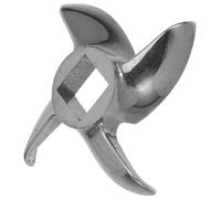 OFFIGAM Lama in Acciaio Inossidabile per Tritacarne da 12#, Coltello da Macinazione Foro Quadrato 0,47" e Diametro 2,48", Kit per Insaccare Salsicce, Accessorio per Tritacarne Elettrico