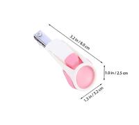 OFFIGAM Manicure Ragazzo Ragazzo Ragazza Ragazza Tagliaunghie Rosa Pinzette Forbici Kit Cura Unghie Piccoli Realizzato in Acciaio Inossidabile e Plastica Sicura