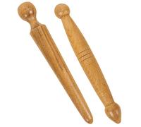 OFFIGAM Massaggio in Legno 2 Pezzi Strumento Rilassante per Riflessologia Massaggiatore Manuale per Casa e Viaggio Massaggio