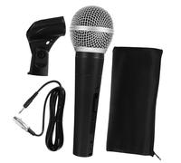 OFFIGAM Microfono Dinamico Portatile Con Cavo e Clip Microfono Vocale Per Cantare Per Domestico e Performance Sul Palco