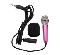 OFFIGAM Mini Microfono Wireless Portatile Rosa Auricolari, Microfono Condensatore Per Karaoke e Registrazioni, Compatibile Smartphone, Pc e Tablet Per Uso Mobile e Chat