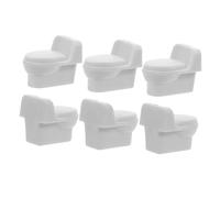 OFFIGAM Mini Wc Accessori Per La Casa Delle Bambole Giocattolo Da Toilette Mini Toilette Mini Mobili Piccolo Gabinetto Accessori Per Il Bagno in Miniatura Di Toilette Addominali