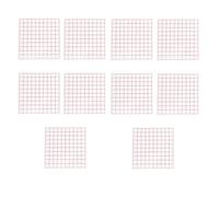OFFIGAM Misuratore Facile da Usare Leggero e Area in Plastica Stile Casualedattica della Matematica Fogli a Griglia Quadrata per Stili multipli Decorazioni Scuola in Scuole Elementari e Medie