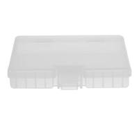 OFFIGAM Organizer Scatola Portatile da 48 per Batterie Aaa in Plastica Trasparente Resistente per Protezione da Danni e Perdite per Viaggi -the-go