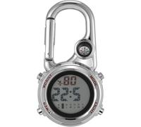OFFIGAM Orologio da Tasca Multifunzione Moschettone, Quadrante AntiGraffio Resistente, Orologio Elettronico per attività Outdoor e Arrampicata Clip Pratica e Bussola Integrata