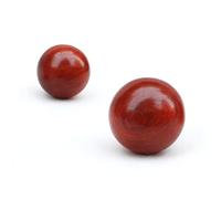 OFFIGAM Palle Massaggianti per Mani in Plastica 2 Pezzi Colore Rosso Portatili per Terapia Meditativa e Miglioramento della Memoria