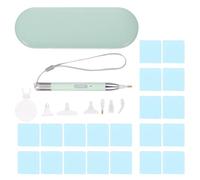 OFFIGAM Penna per Pittura Diamante Ricaricabile LED Kit con Punta Ergonomica in Acciaio Inossidabile per Cross-Stitch e Drill Painting Strumento DIY Verde