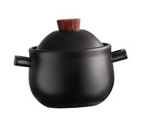 OFFIGAM Pentola in Ceramica per Cucina da 2,5l con Manici Spessi e Resistente Alte Temperature, per Stufati, Zuppe e Cottura a Fuoco Diretto