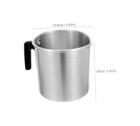OFFIGAM Pentolino per Sciogliere Cera da Alluminio con Termoisolante e Beccuccio Antigoccia Pentola per Cera per DIY e Candele Profumate