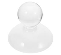 OFFIGAM Pestello di Cristallo Smerigliato per Macinare Pigmenti e Spezie, Mulino Trasparente Compatto per Uso Domestico, Laboratorio e Farmacia, Utensile Manuale Resistente e Portatile