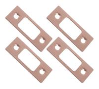 OFFIGAM Piastra di Rinforzo Resistente All'usura e Facile da Installare per Porta in Acciaio Inossidabile per 4 Pezzi per Porte in Legno e Sportelli Esterni