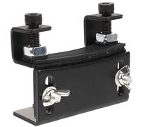 OFFIGAM Piattaforma Elevatrice per Basso Nero in Metallo, Accessorio Robusto per Regolare L'altezza del Bass Drum, per Batteria