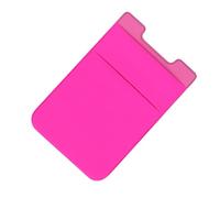 OFFIGAM Porta Carte Supporto per Telefono Autoadesivo Doppio Strato per Cellulare senza Residui Appiccicosi in Pvc Rosa, 2 Pezzi per Uso Quotidiano e Viaggi