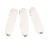 OFFIGAM Porta Cotton Fioc Scatola Portaoggetti a Forma di Orsetto Set da 3 Pezzi in Pp Bianco Compatto per Conservare Cotton Fioc e Piccoli Accessori, Box Portatile per Casa, Cucina