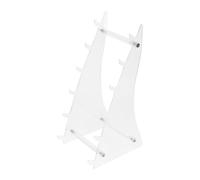 OFFIGAM Porta Taglieri in Acrilico Trasparente, Organizer Pratico e Compatto per Coltelli da Cucina, Supporto da Tavolo Salvaspazio Design Semplice e Funzionale