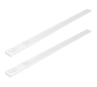 OFFIGAM Righelli per Spessore Impasto Biscotti 6mm in Acrilico Trasparente, Guide per Mattarello di Cucina, Set Bilanciamento Pasta per Dolci e Pizza, Accessori Panificazione Casa