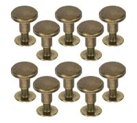 OFFIGAM Rivetti per Cintura in Metallo 10 Pezzi Viti Filettate per Fissaggio Robusto di Borse e Rilegatura Artigianale Design Leggero per Lavori Fai da Te e Riparazione di Cinghie