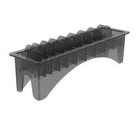 OFFIGAM Scatola Portaoggetti Multi-slot per Pettini Guida e Tagliacapelli, Contenitore Organizzatore per Accessori da Barbiere, Custodia Nera per Stazione di Taglio Professionale